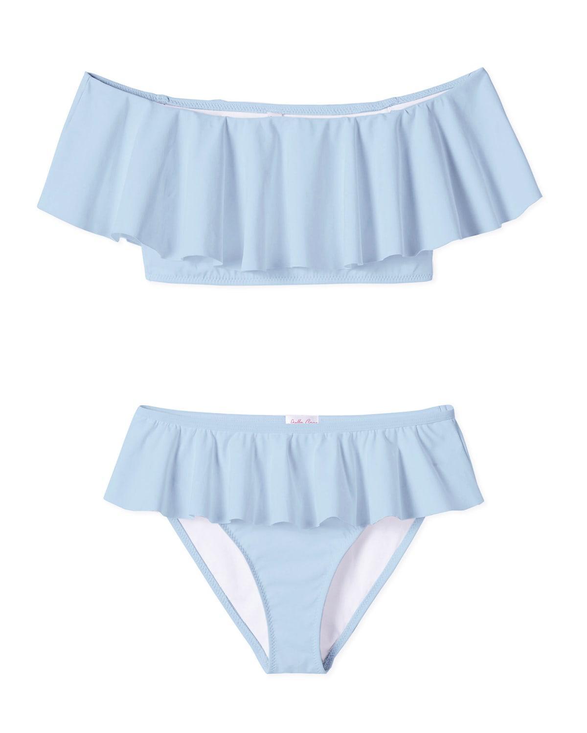 Blue Drape Bikini