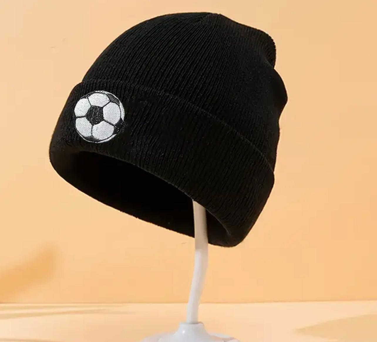 Unisex Soccer Pattern Beanie