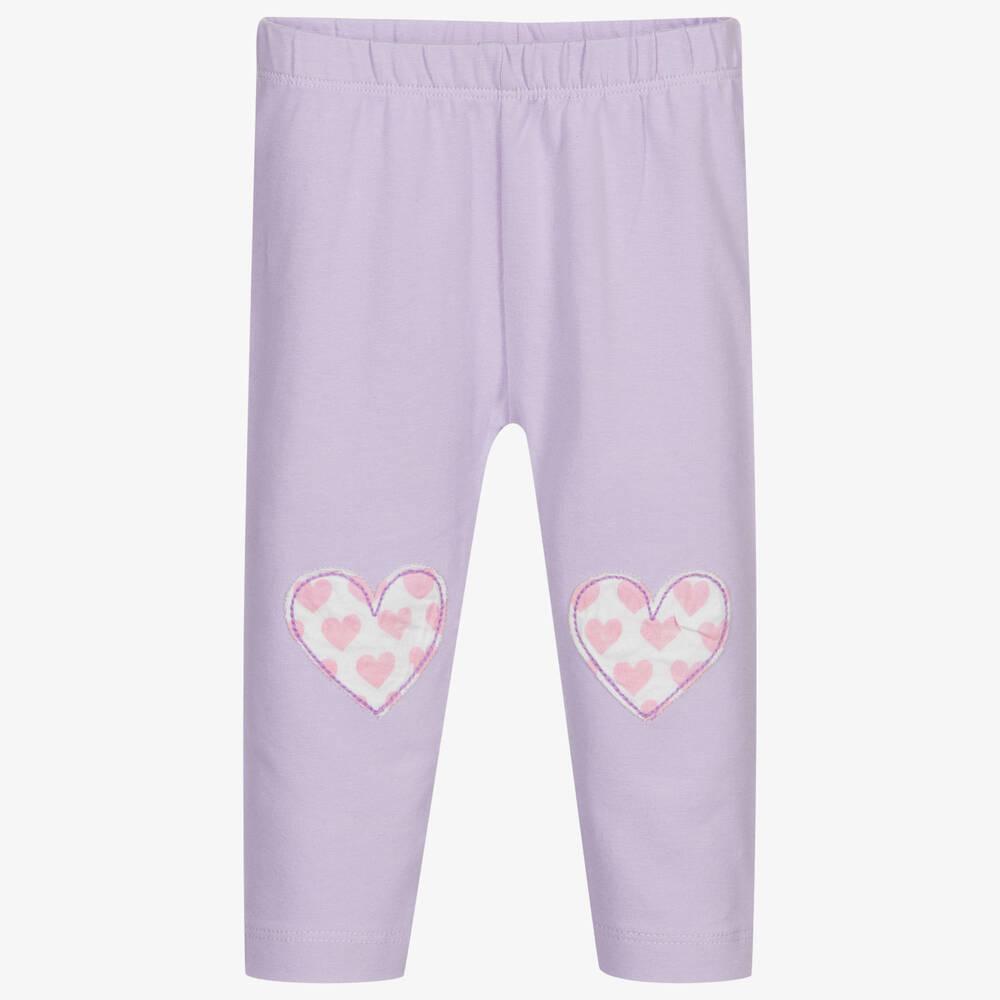 Lilac Heart Leggings