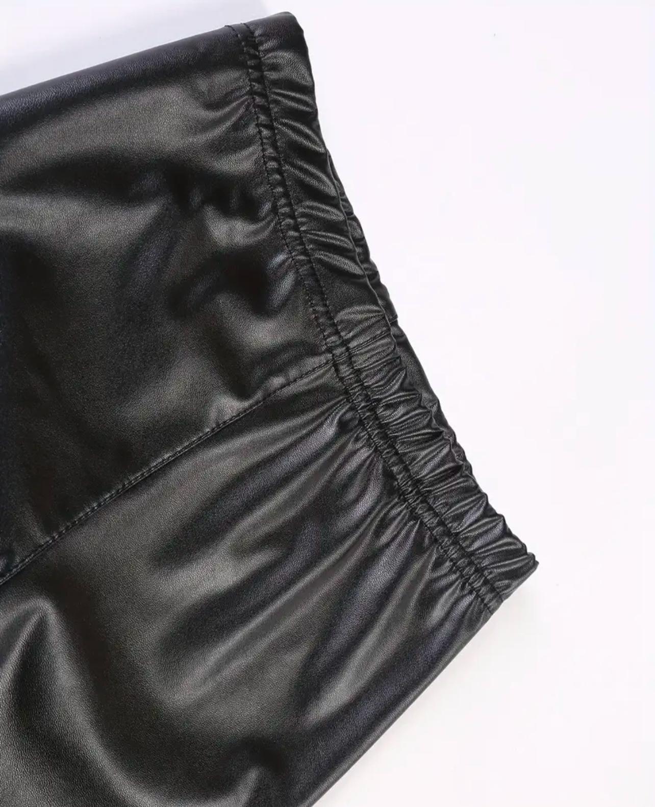Black Leather Leggings