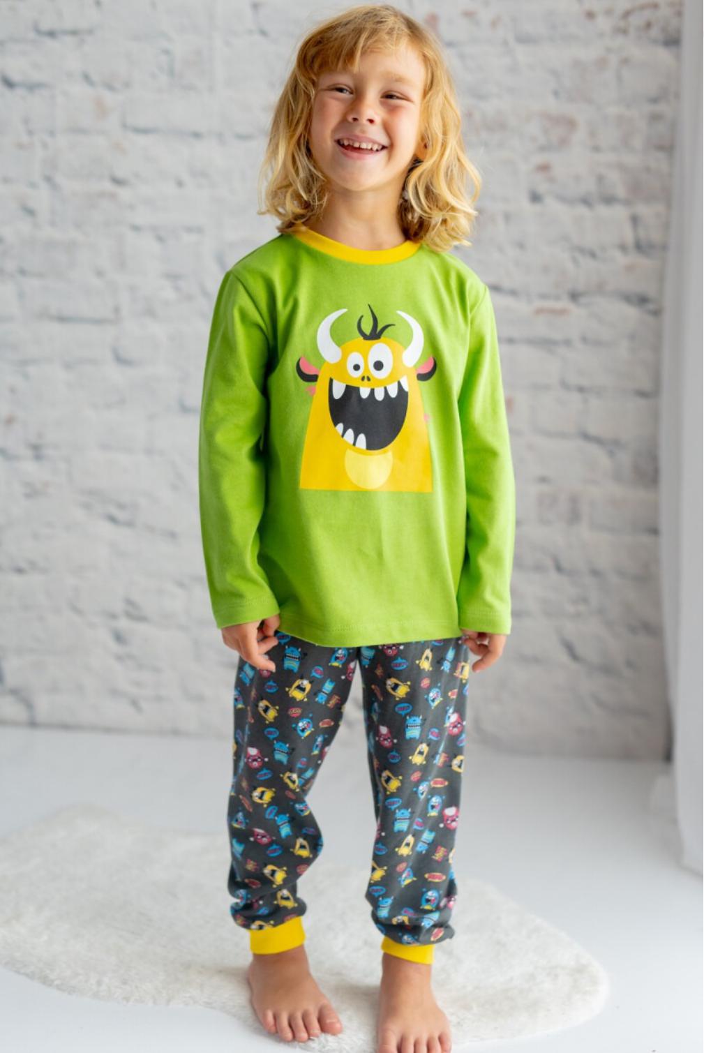 Boys 2 Piece Monster Pajamas