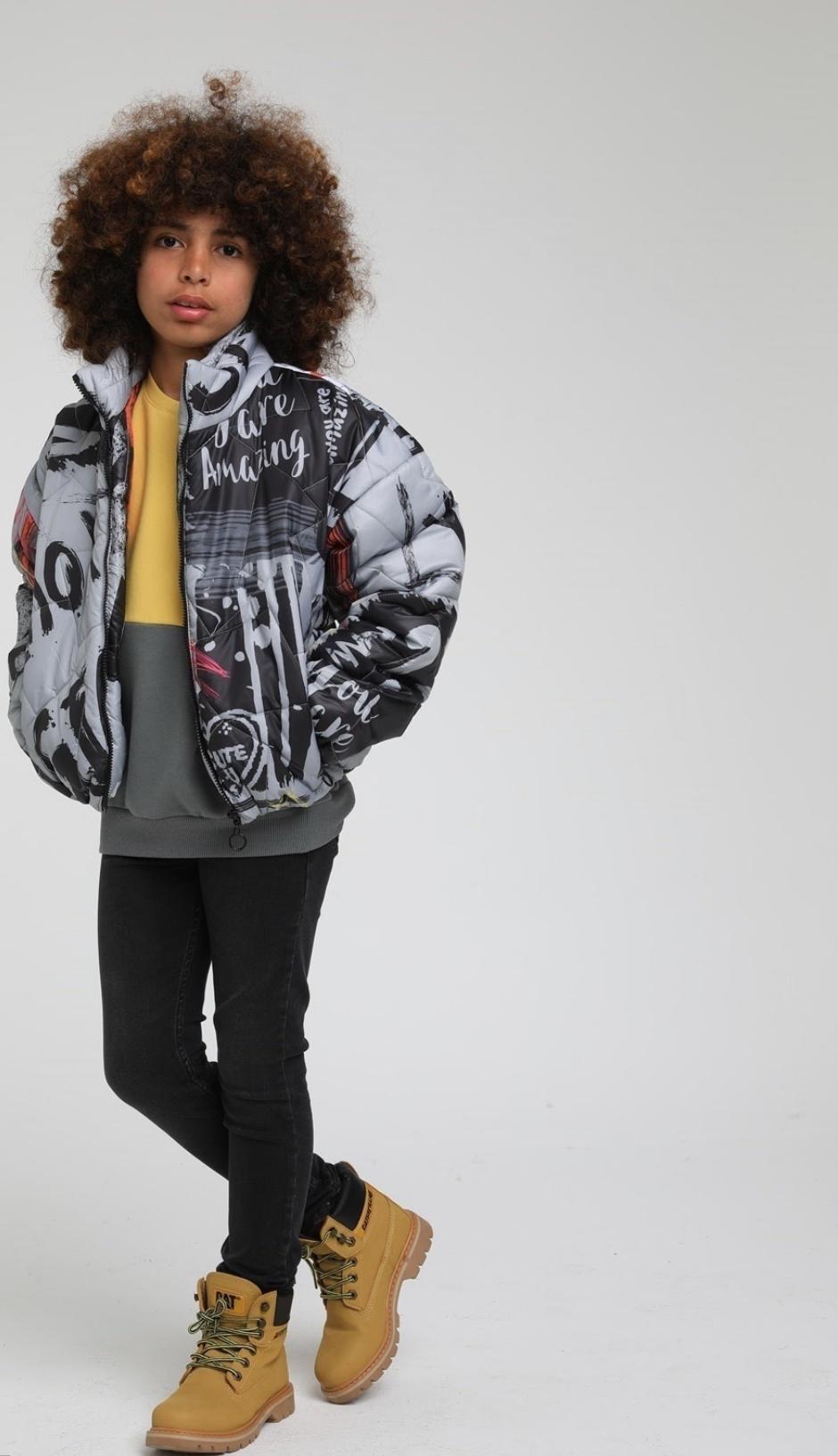 Grey Abstract Jacket