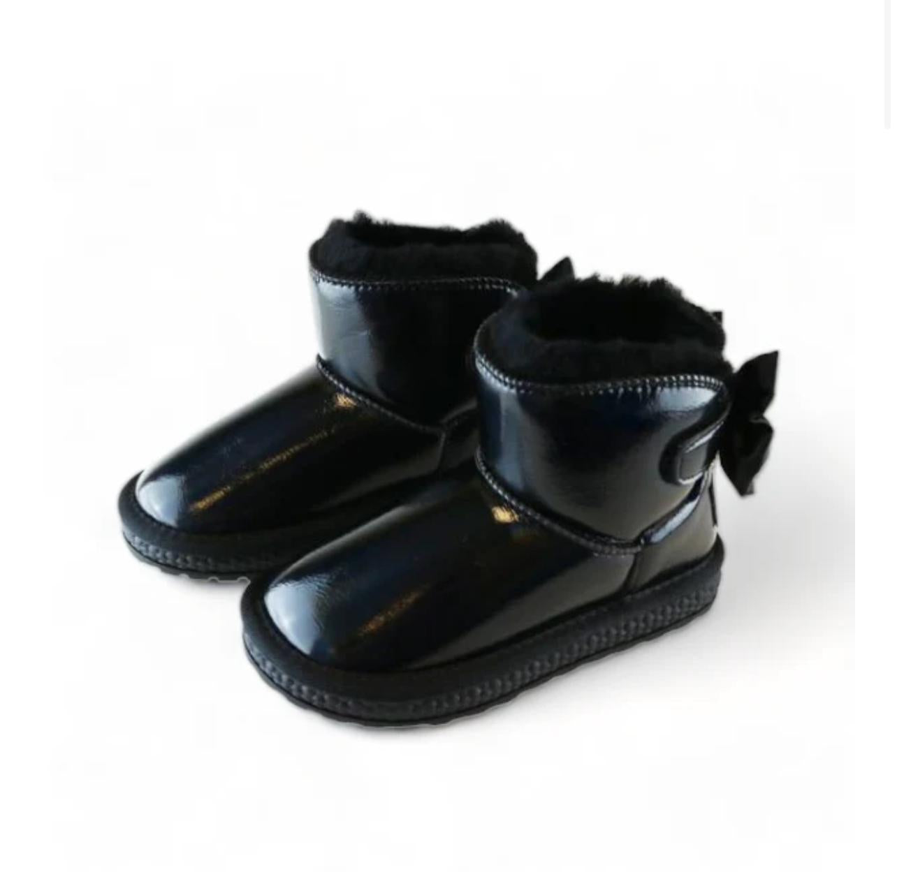 Black Bow Boots