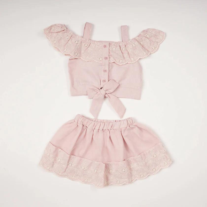 Lilax Skirt Crop Top