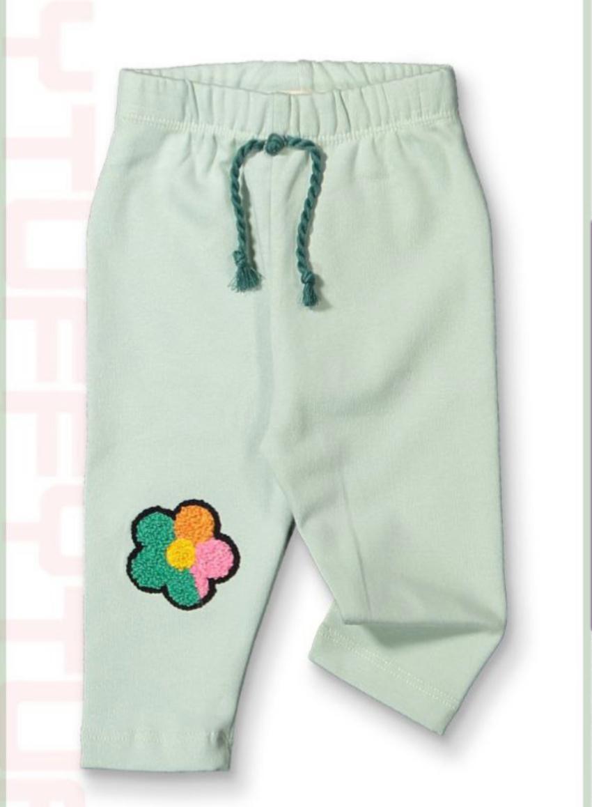 Mint Flower Leggings