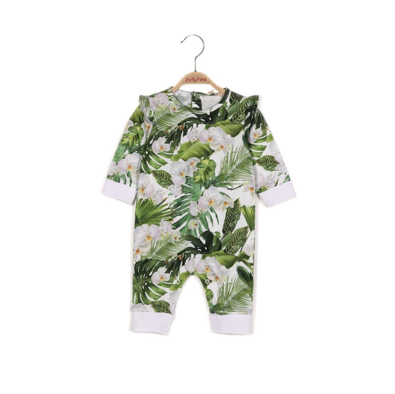 Orchid baby onesie