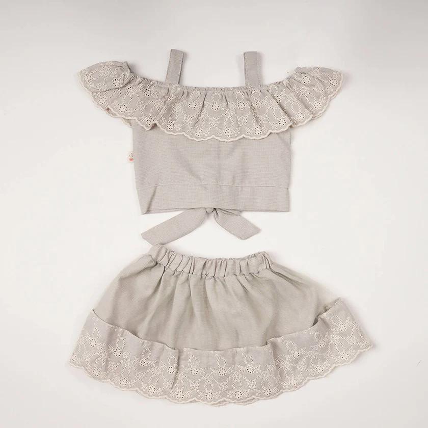 Lilax Skirt Crop Top