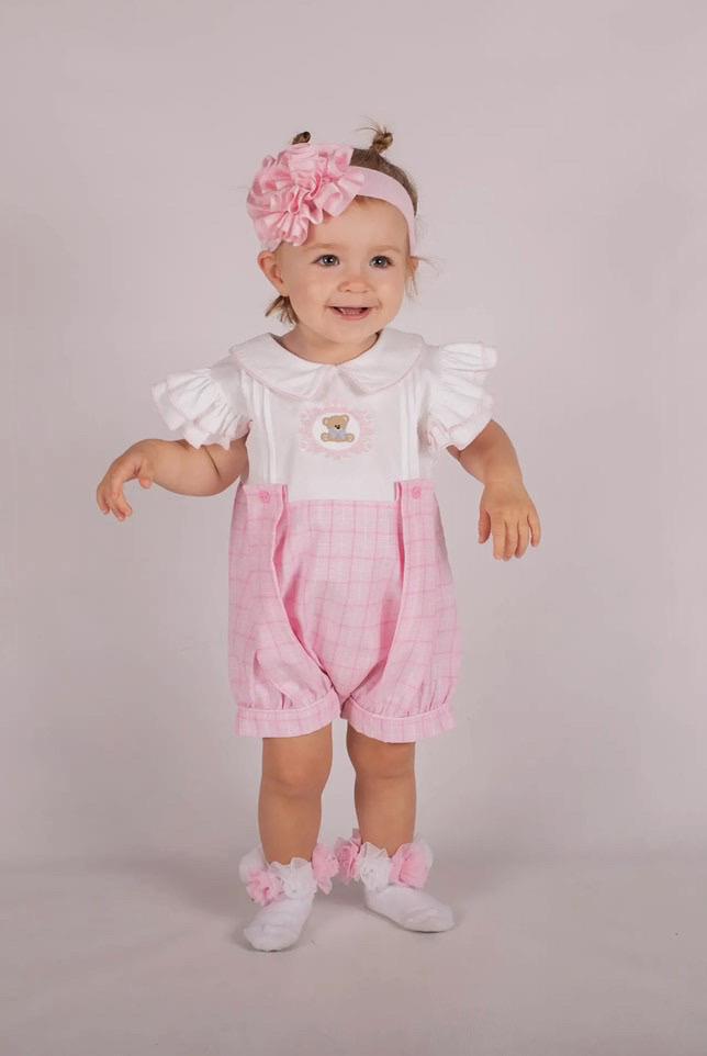 Beu Pink Bear Romper