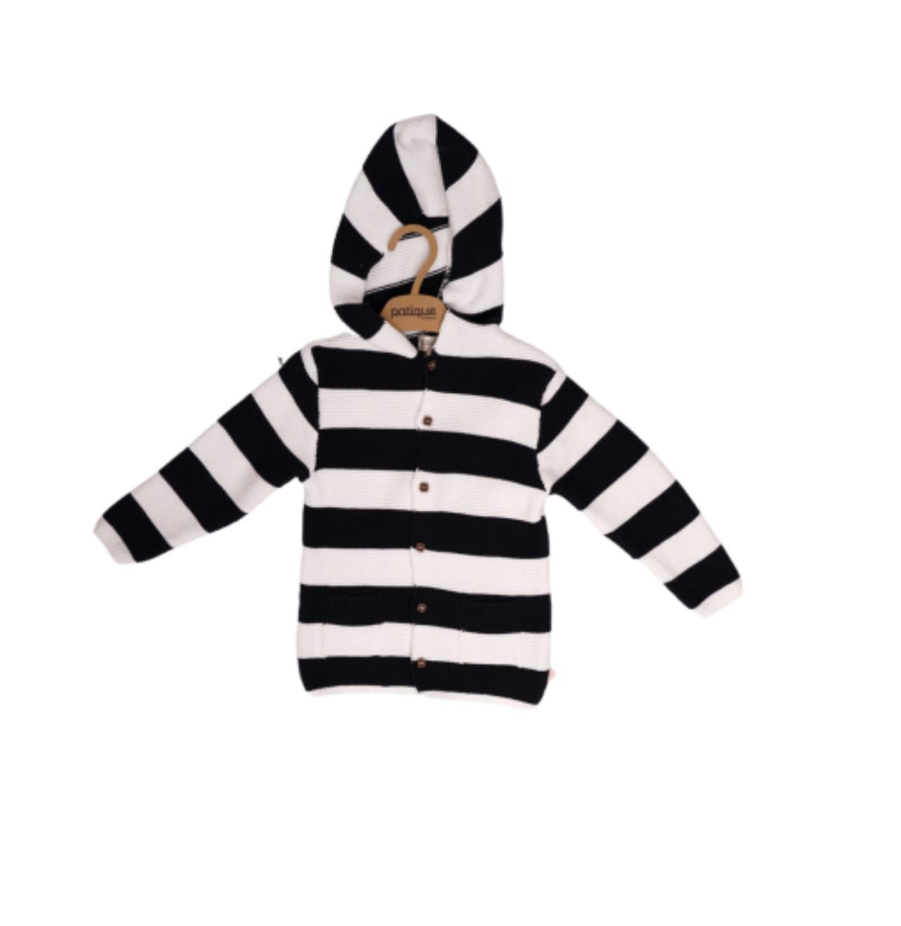 Stripe Knit Hoodie