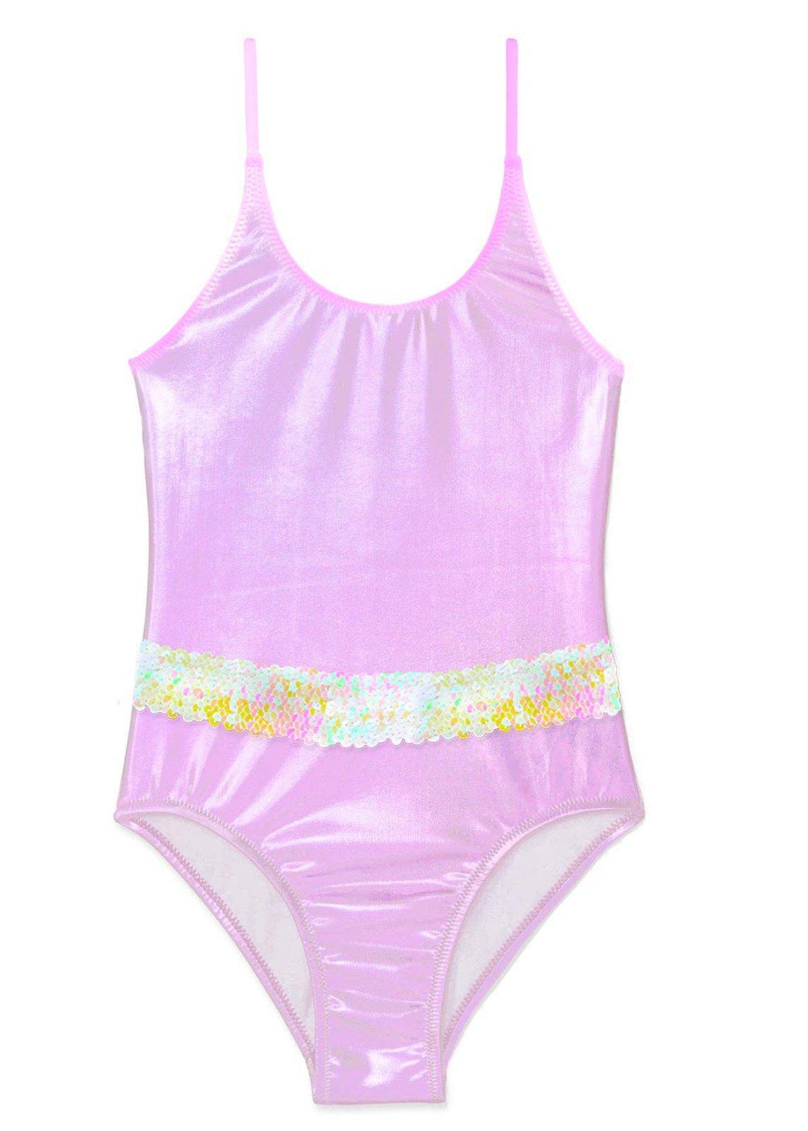 One Piece Sequin Swim