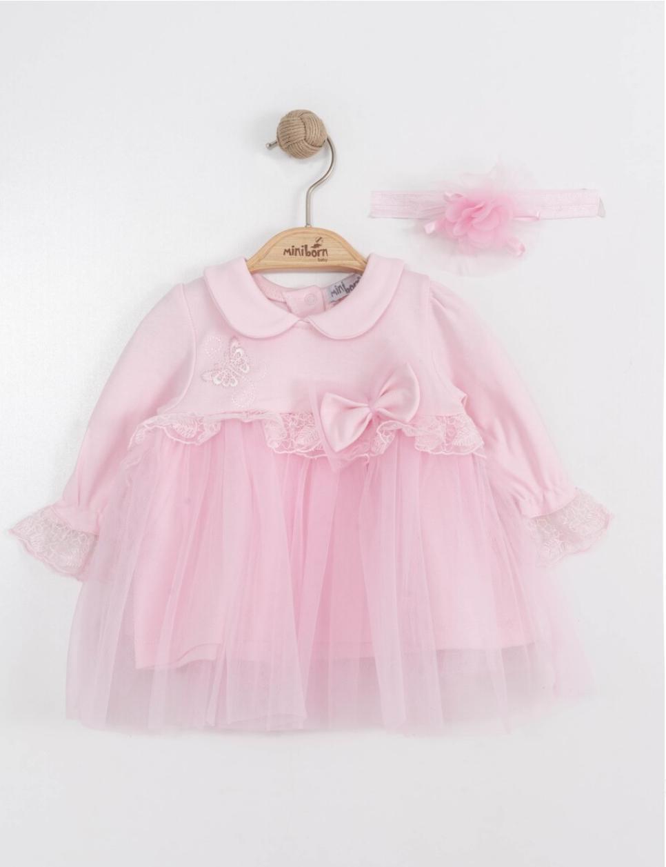 Mini Born Long Sleeve Dress with Headband