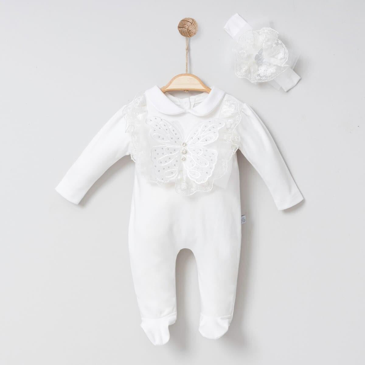 Miniborn Butterfly Onesie with Headband
