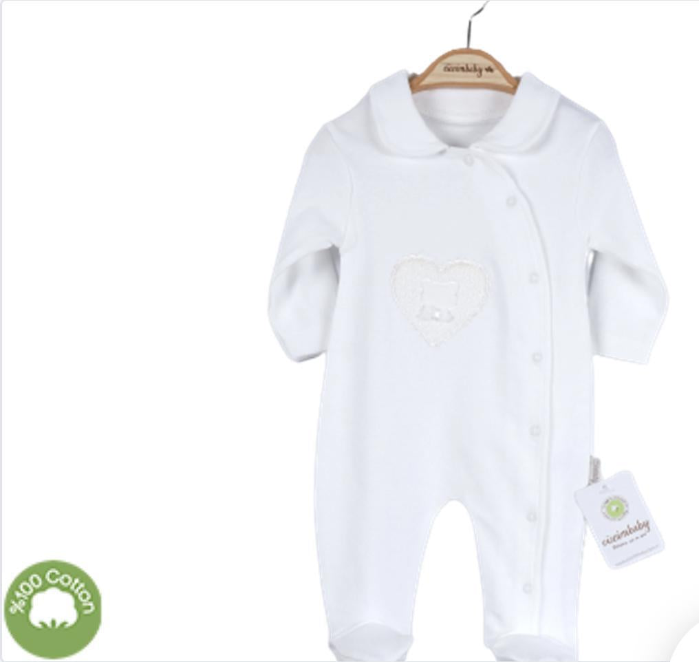 Heart Bear Baby Romper