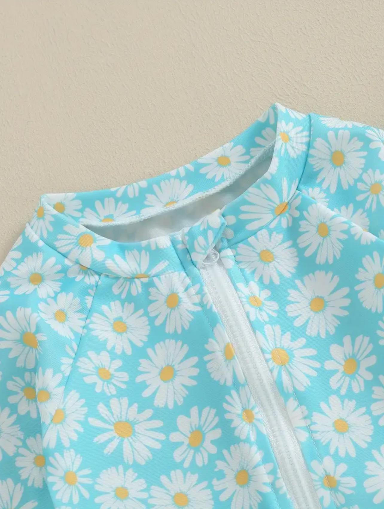 Girls Daisy Sun Protective Swimwear
