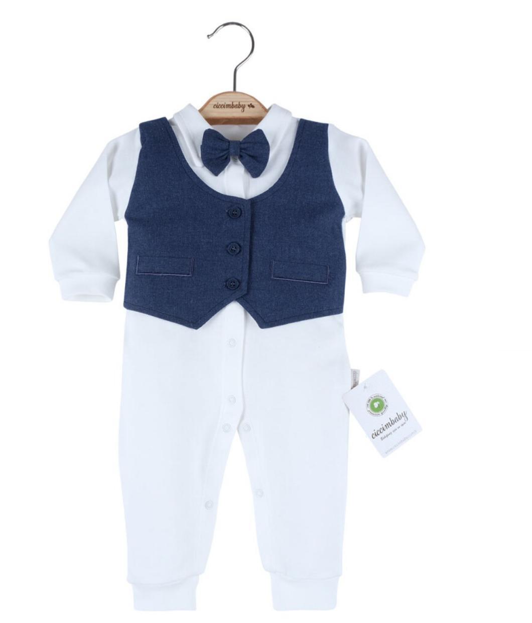 Baby Beige Linen Bowtie Set