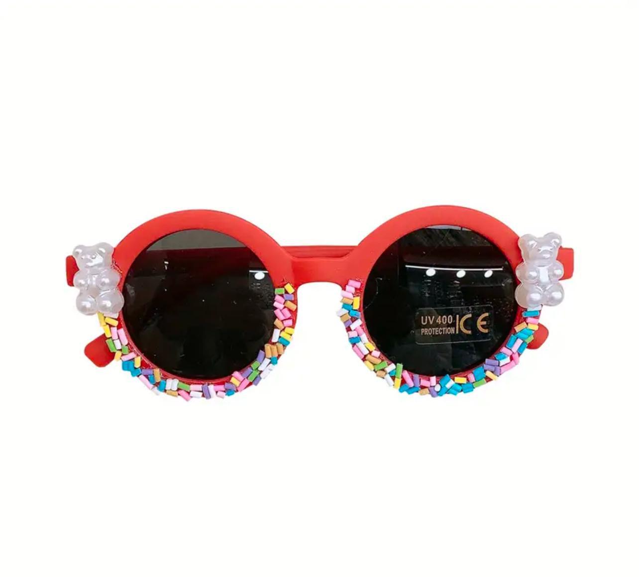 Red - Sunglasses Sprinkle Gummy Bear