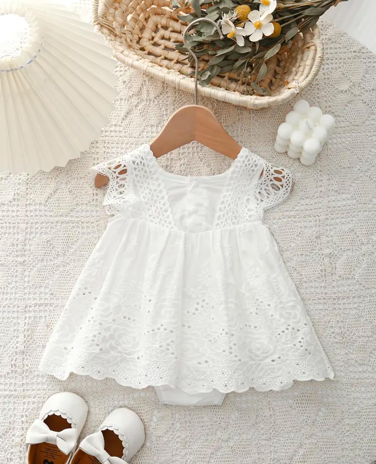 Baby Girls white Lace Dress