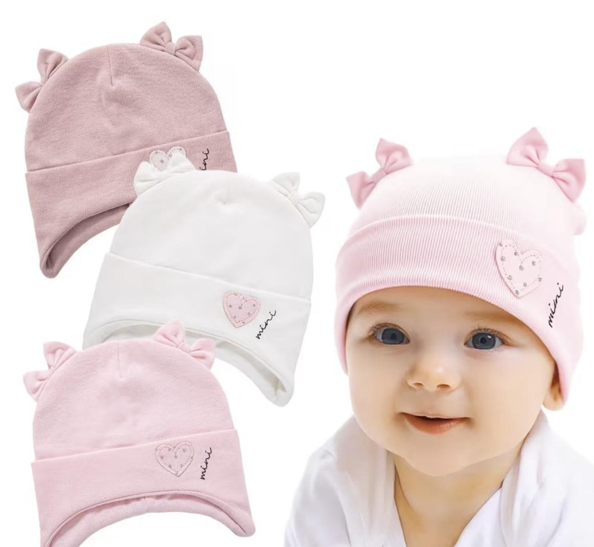 Baby Pink Cotton Hat