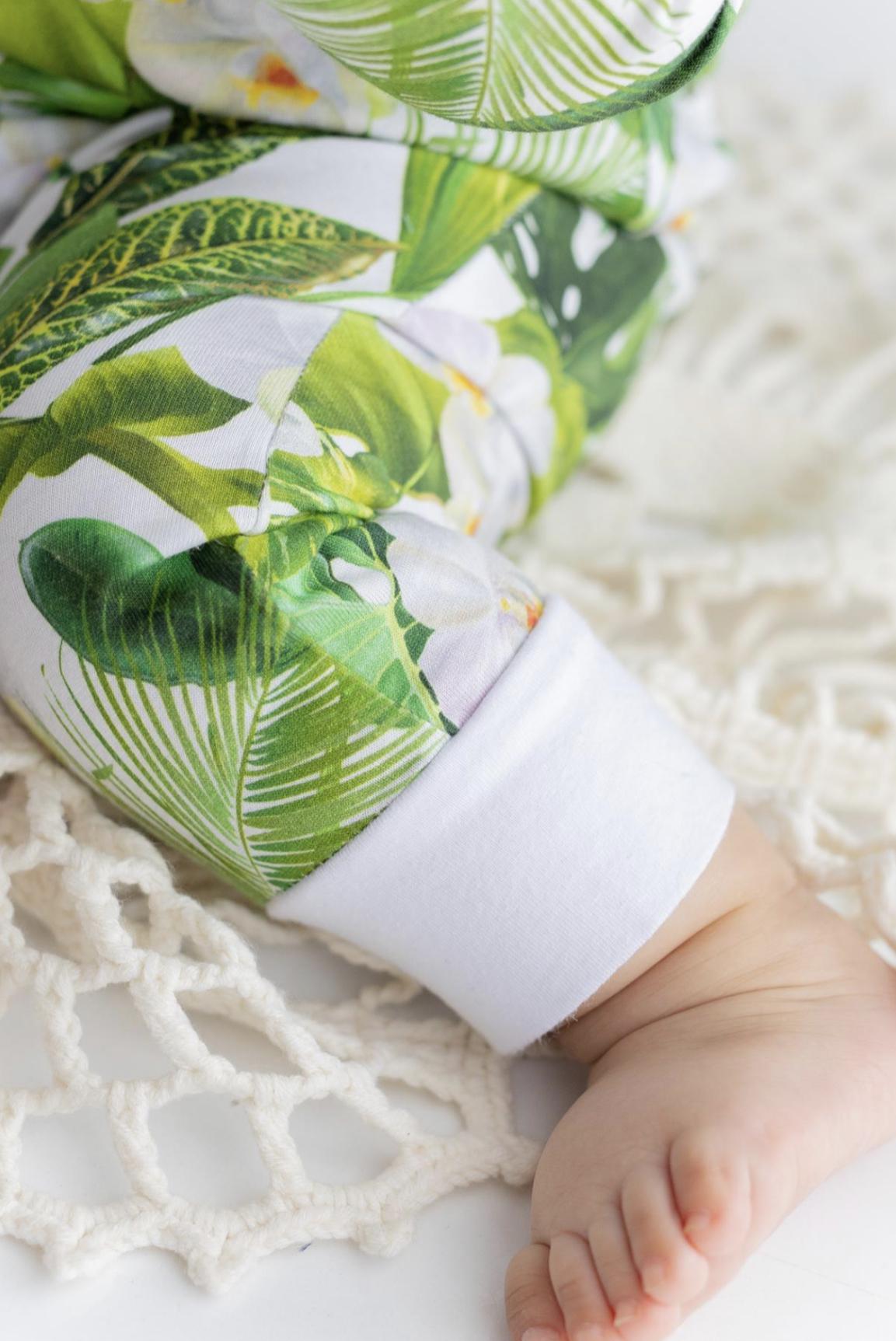 Orchid baby onesie