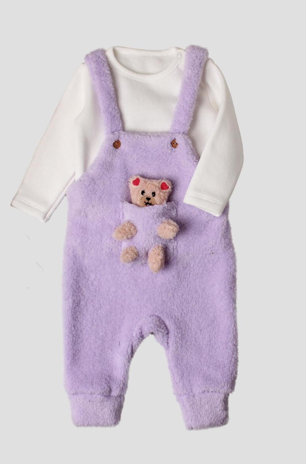 Bear Onesie Set Purple\orange