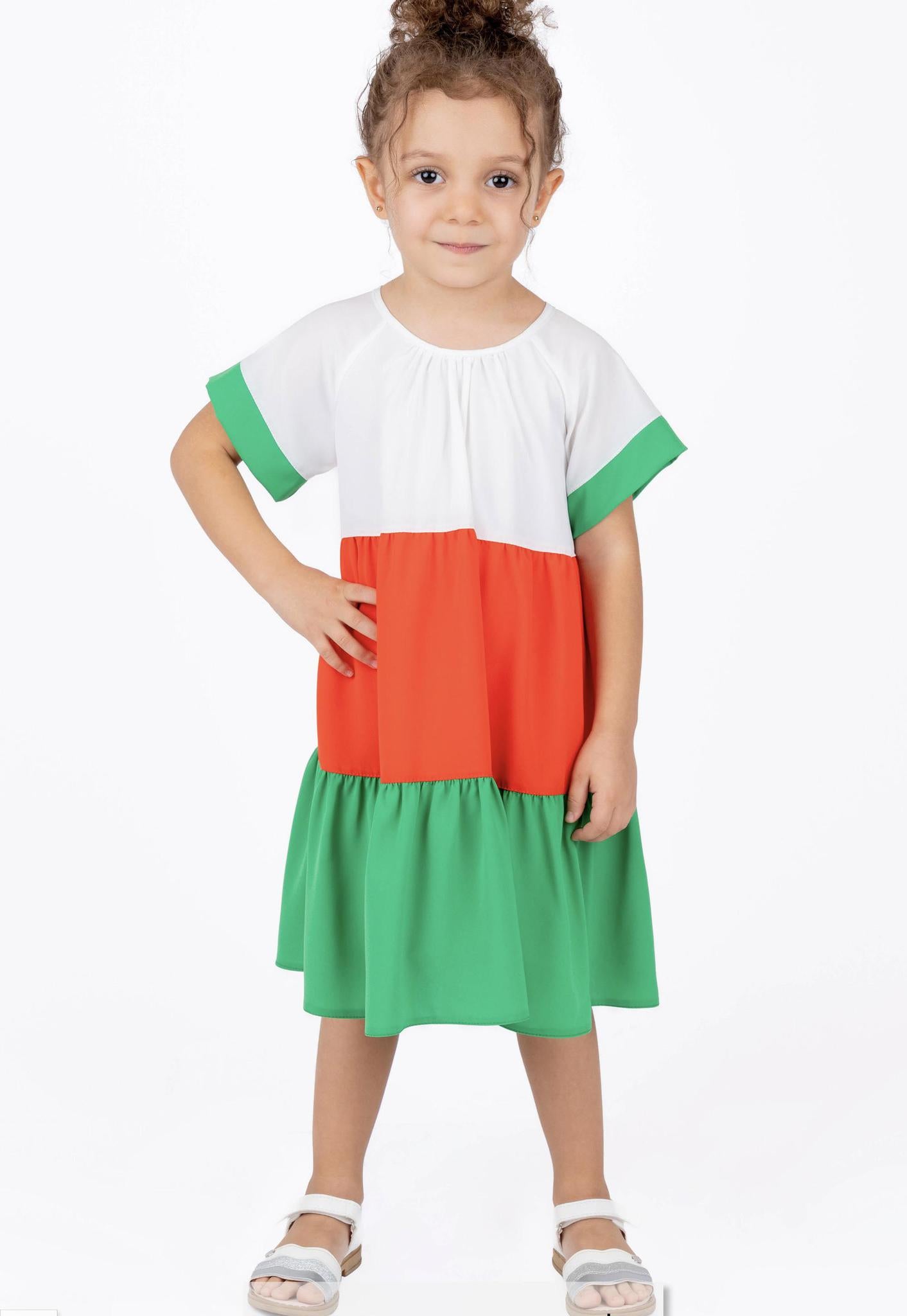 Best Girls Tricolor Dress