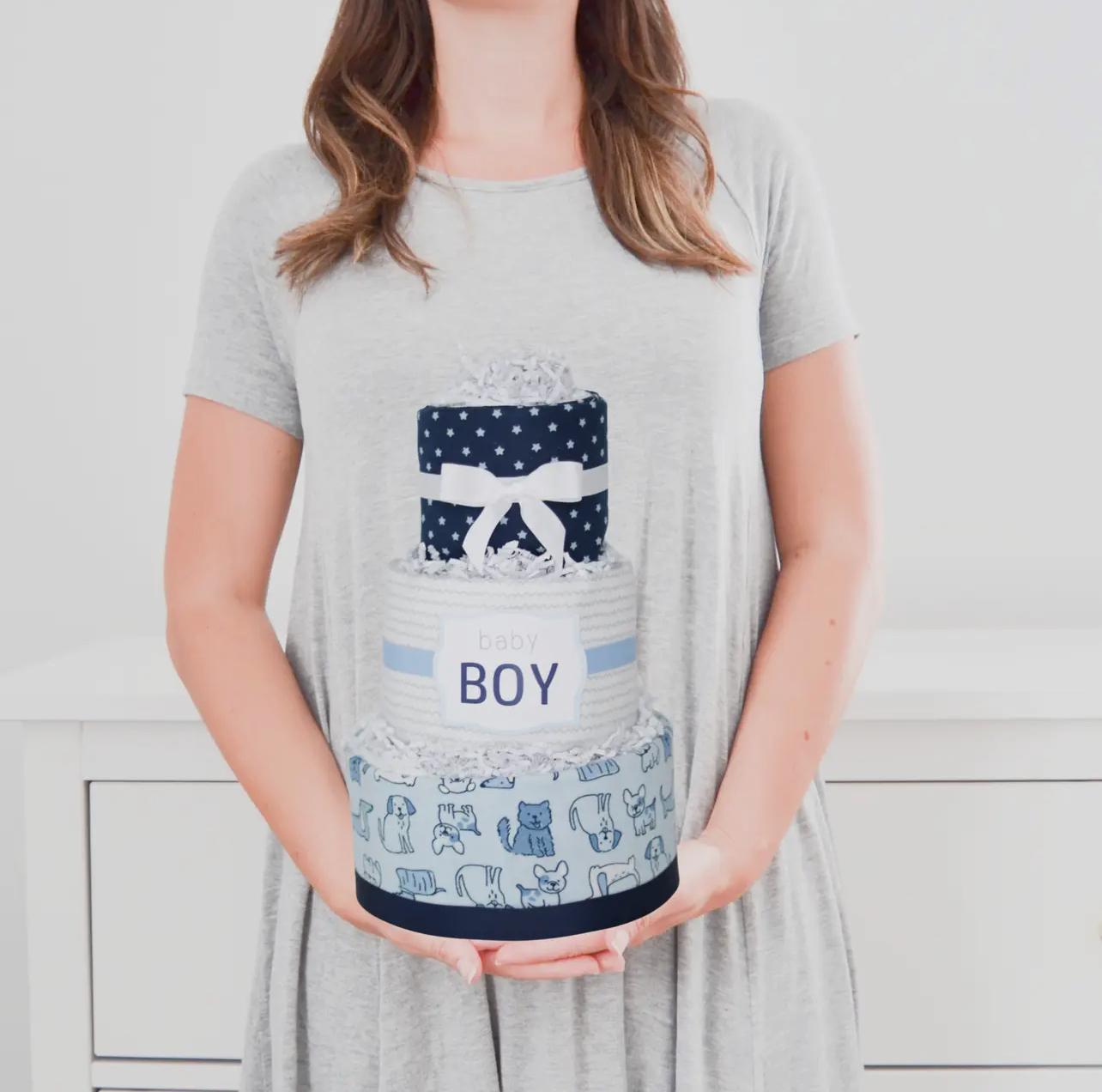 Baby Boy Diaper Cake Gift - Puppy