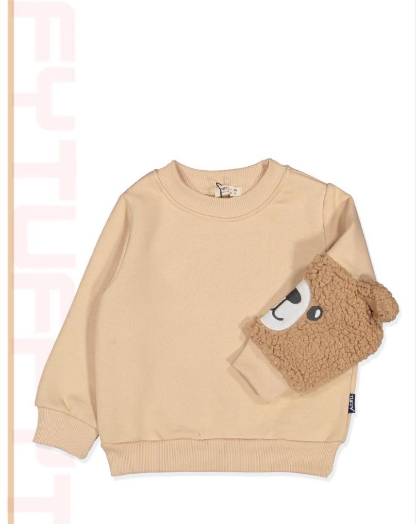 Bear Sleeve Detail Sweater
