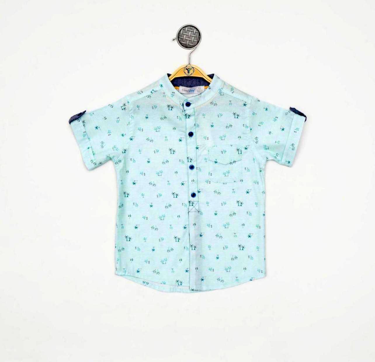 Timoboy Blue Palm Shirt