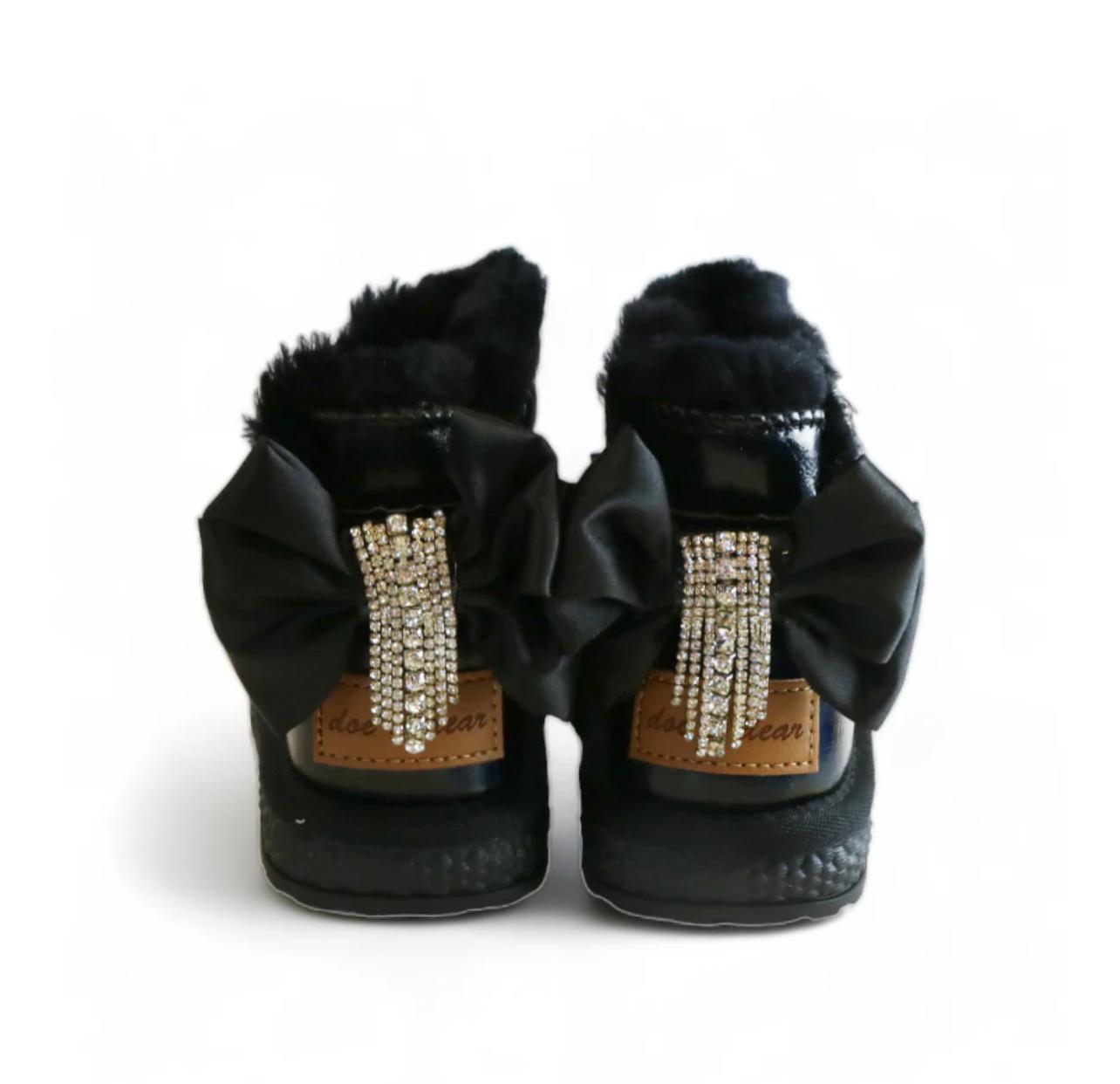 Black Bow Boots