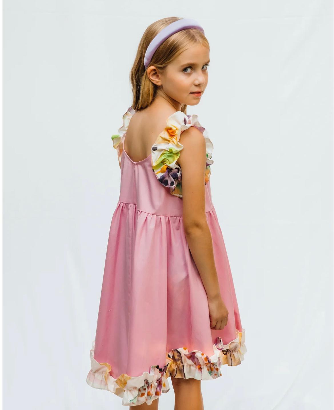 Sheshe Pink Powder Floral Ruffle