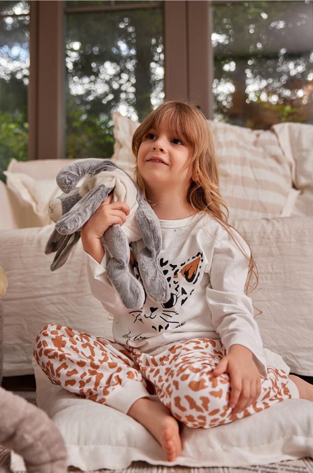 Animal Print Girls Pajamas