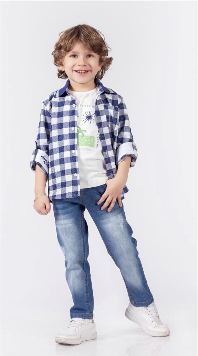3 Piece Shirt and Jean Set