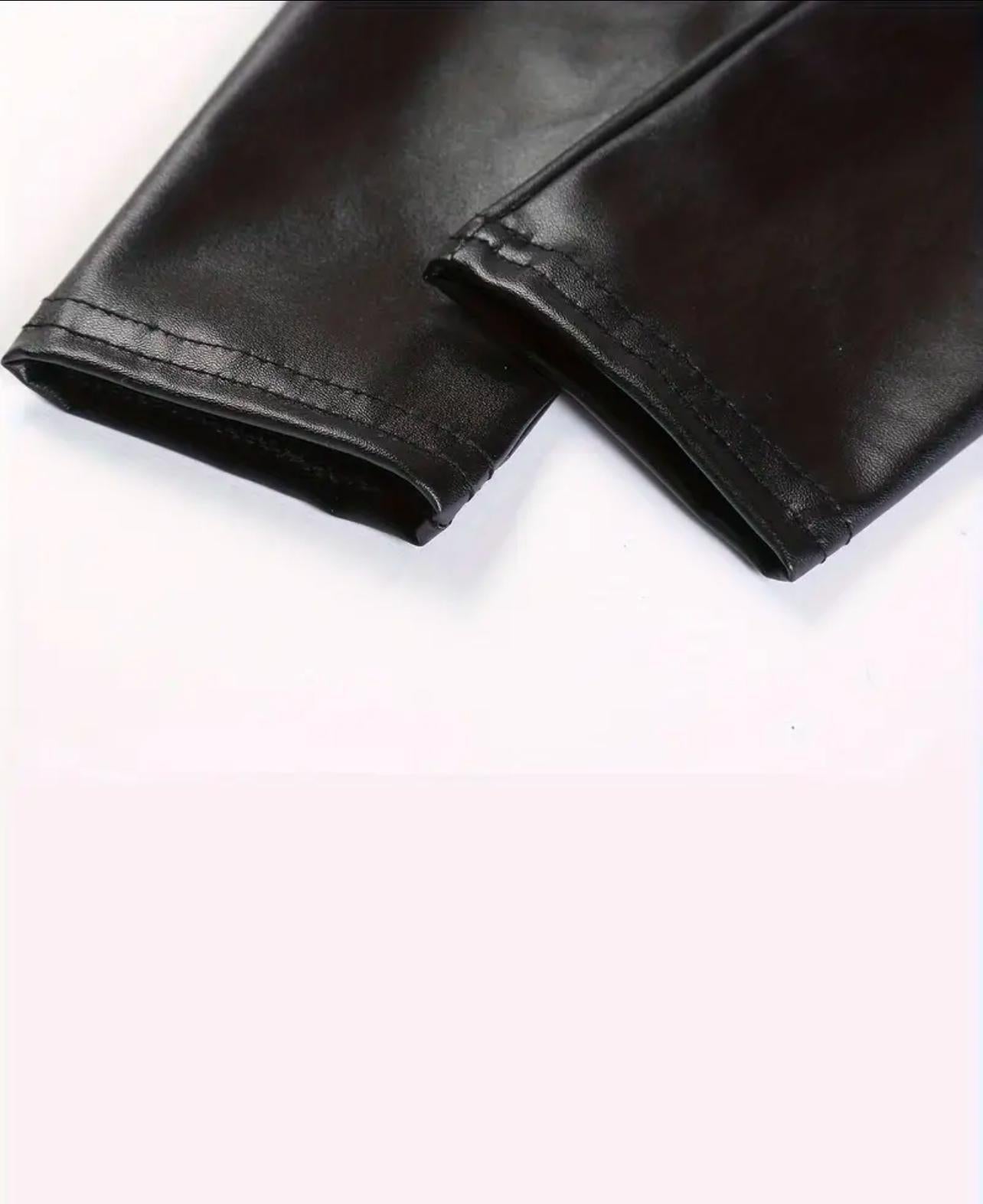 Black Leather Leggings