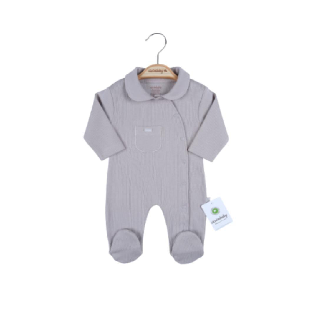 Grey Baby Newborn Romper