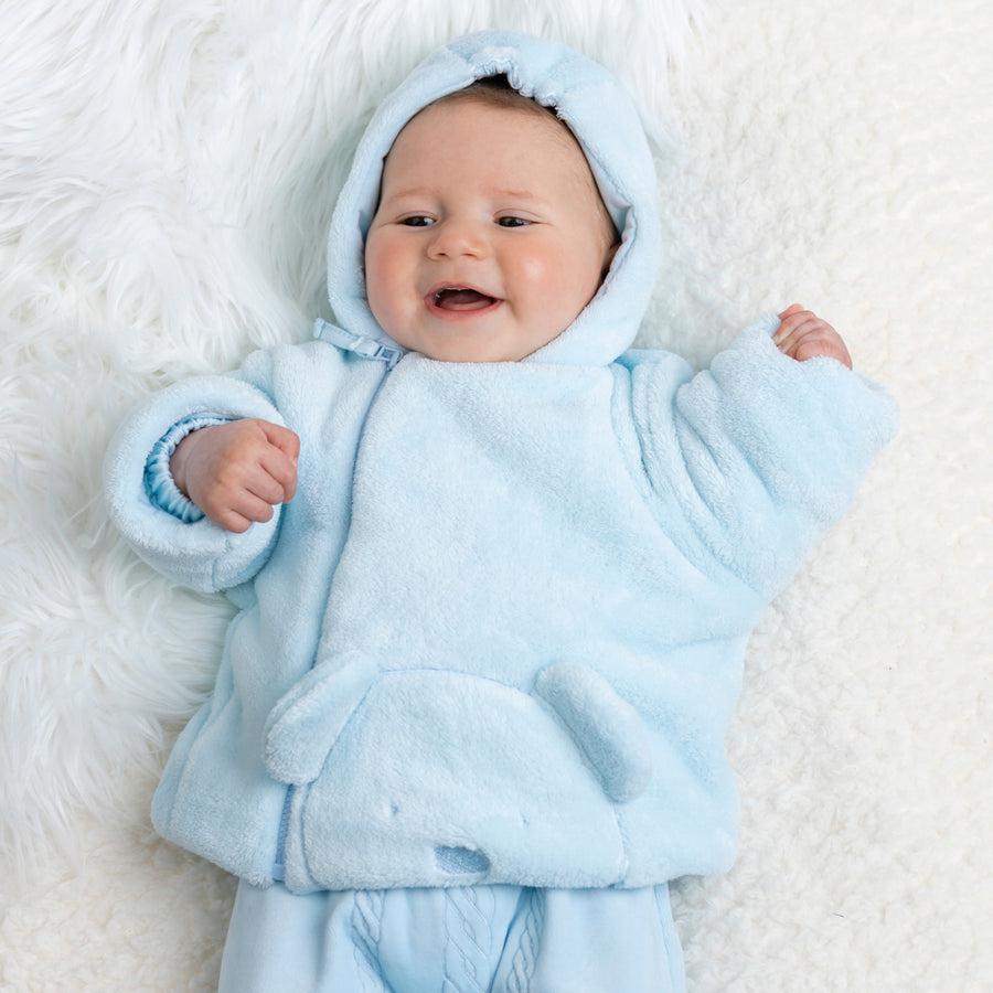 Blue Bear Zip Up Hooded Jacket