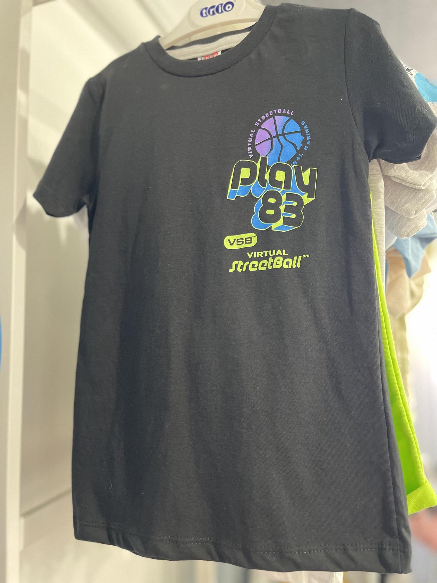 Boys Black and Neon Shorts Set - Play 83