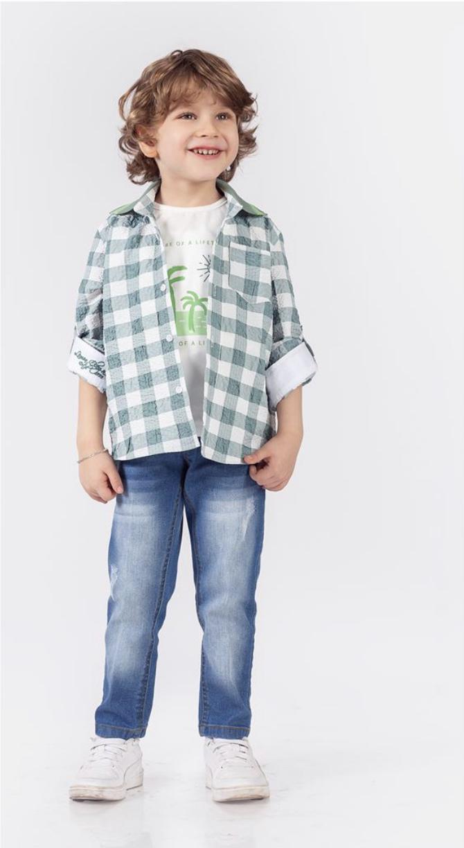 3 Piece Shirt and Jean Set