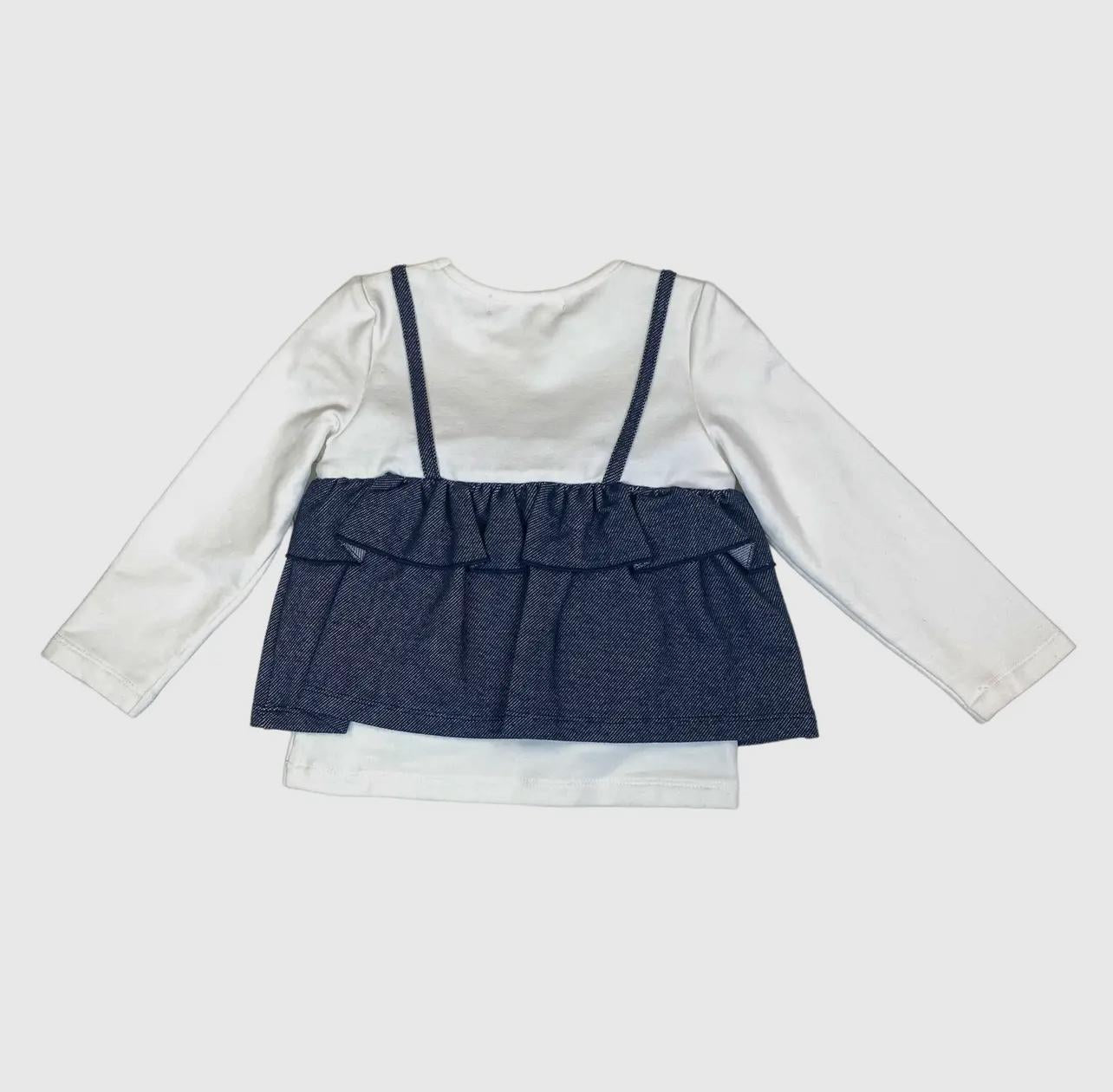 2 in 1 Bowtie Denim Top + Denim Pants