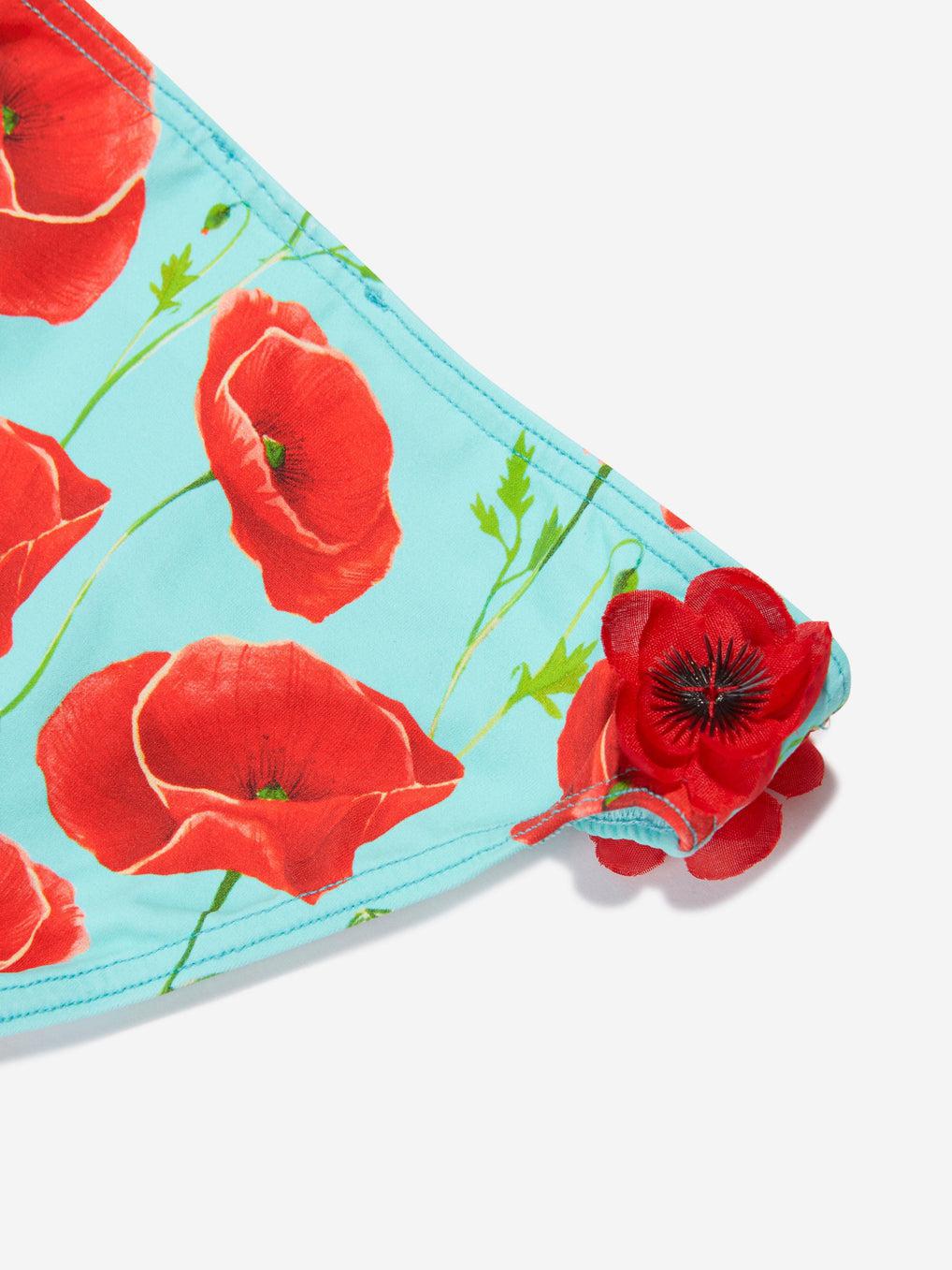 2 Piece Poppy Flower Swim