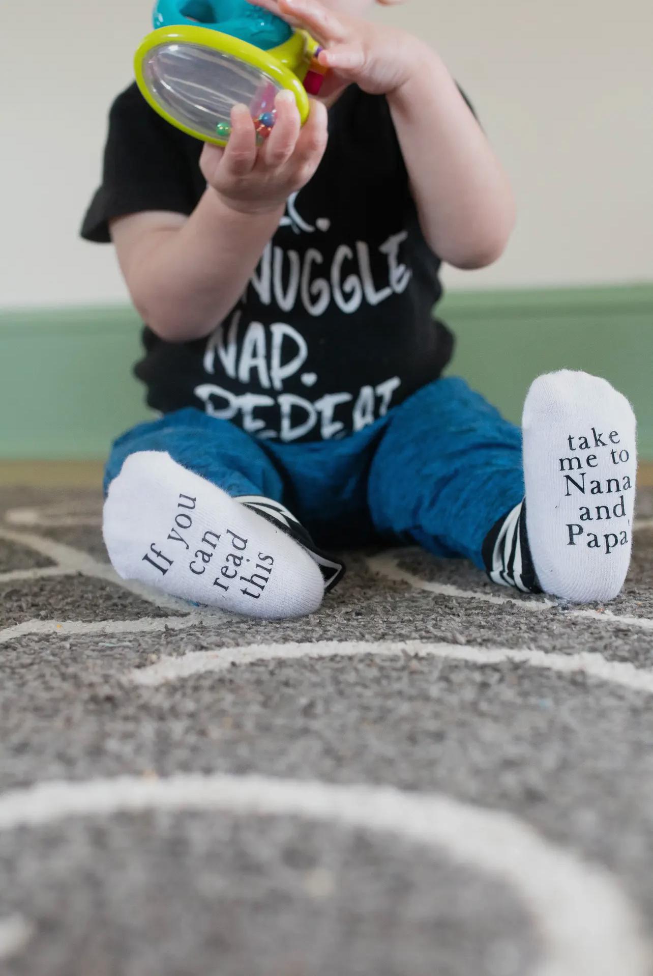 Take me to Nana's and Papa's Socks