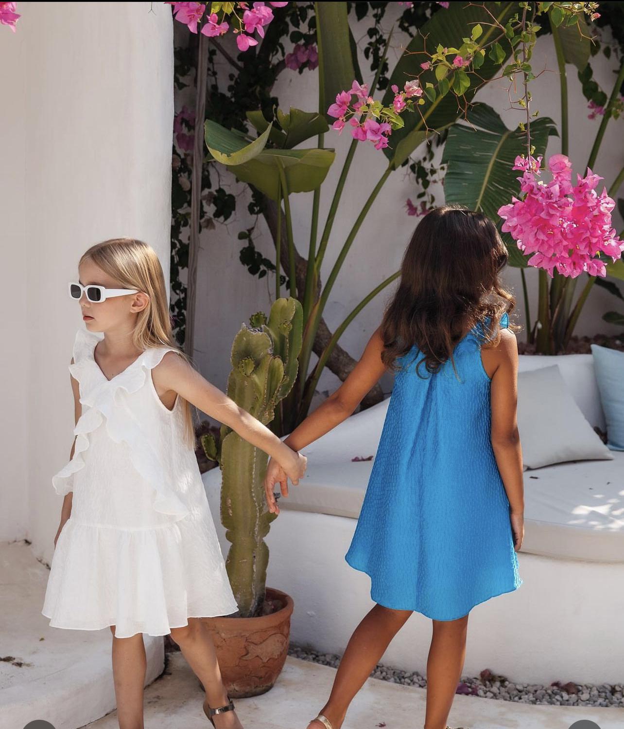 Sheshe Offwhite Ruffle Dress