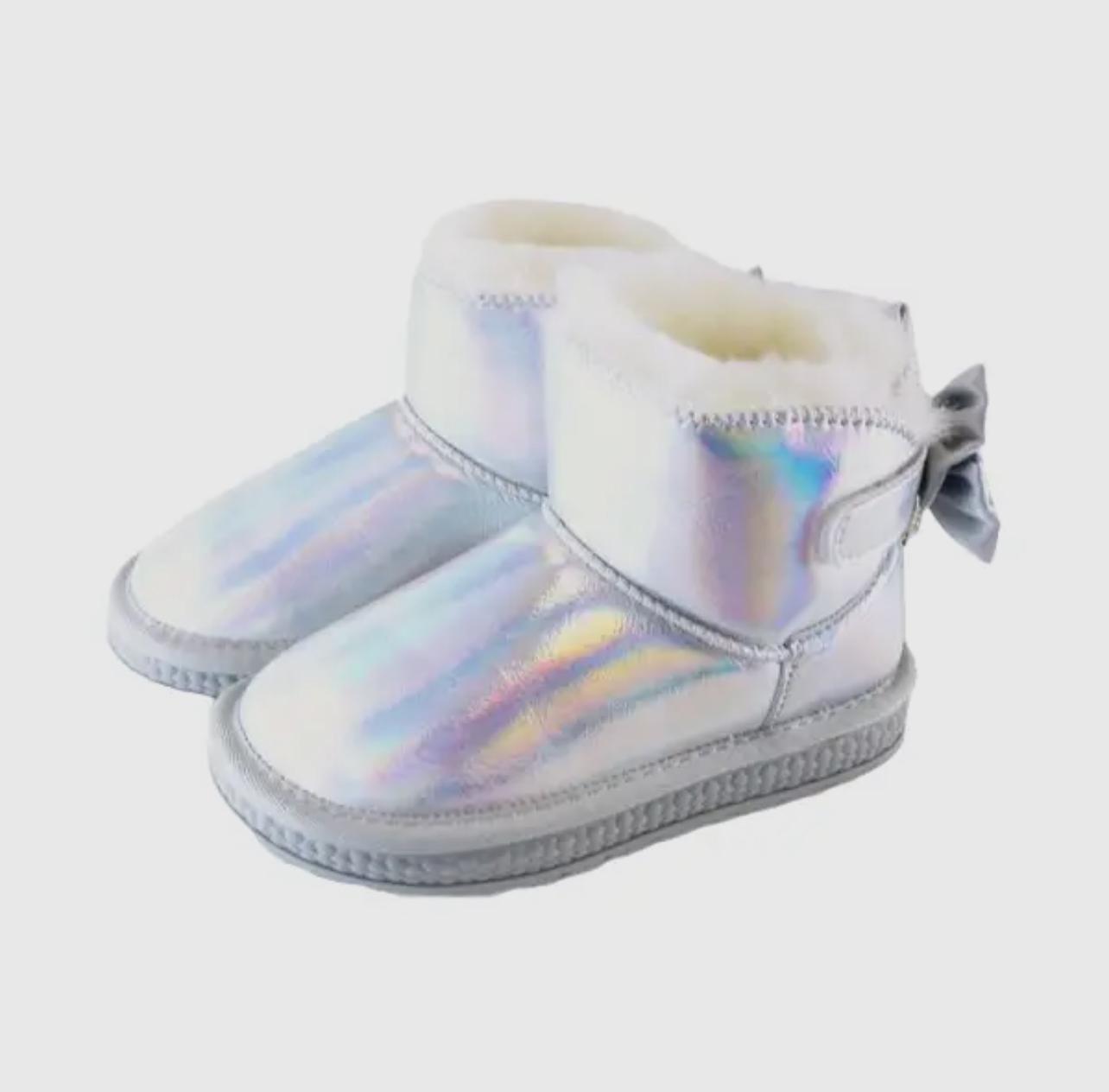 Silver Bow Boots