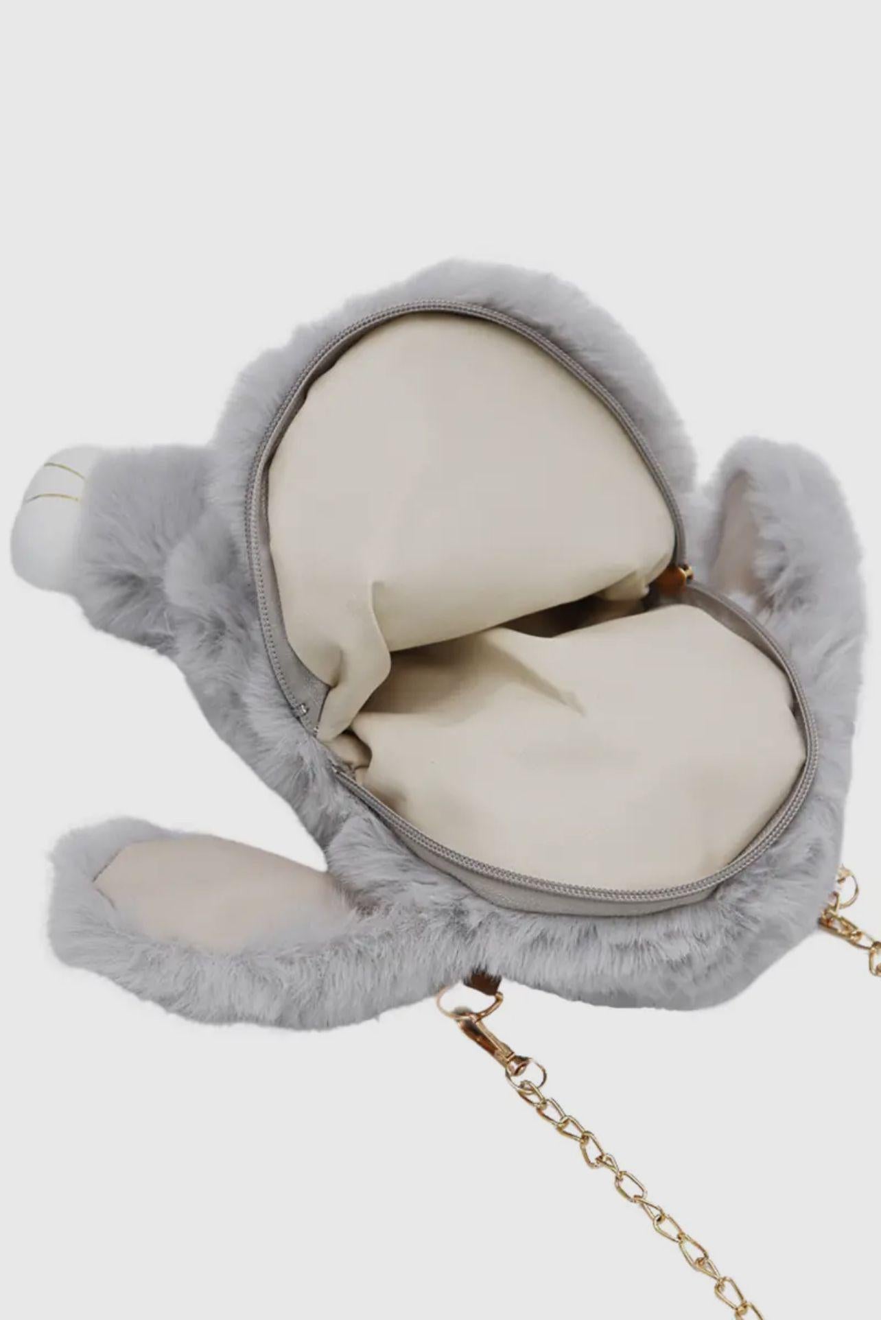 Grey Cute Bunny Backpack