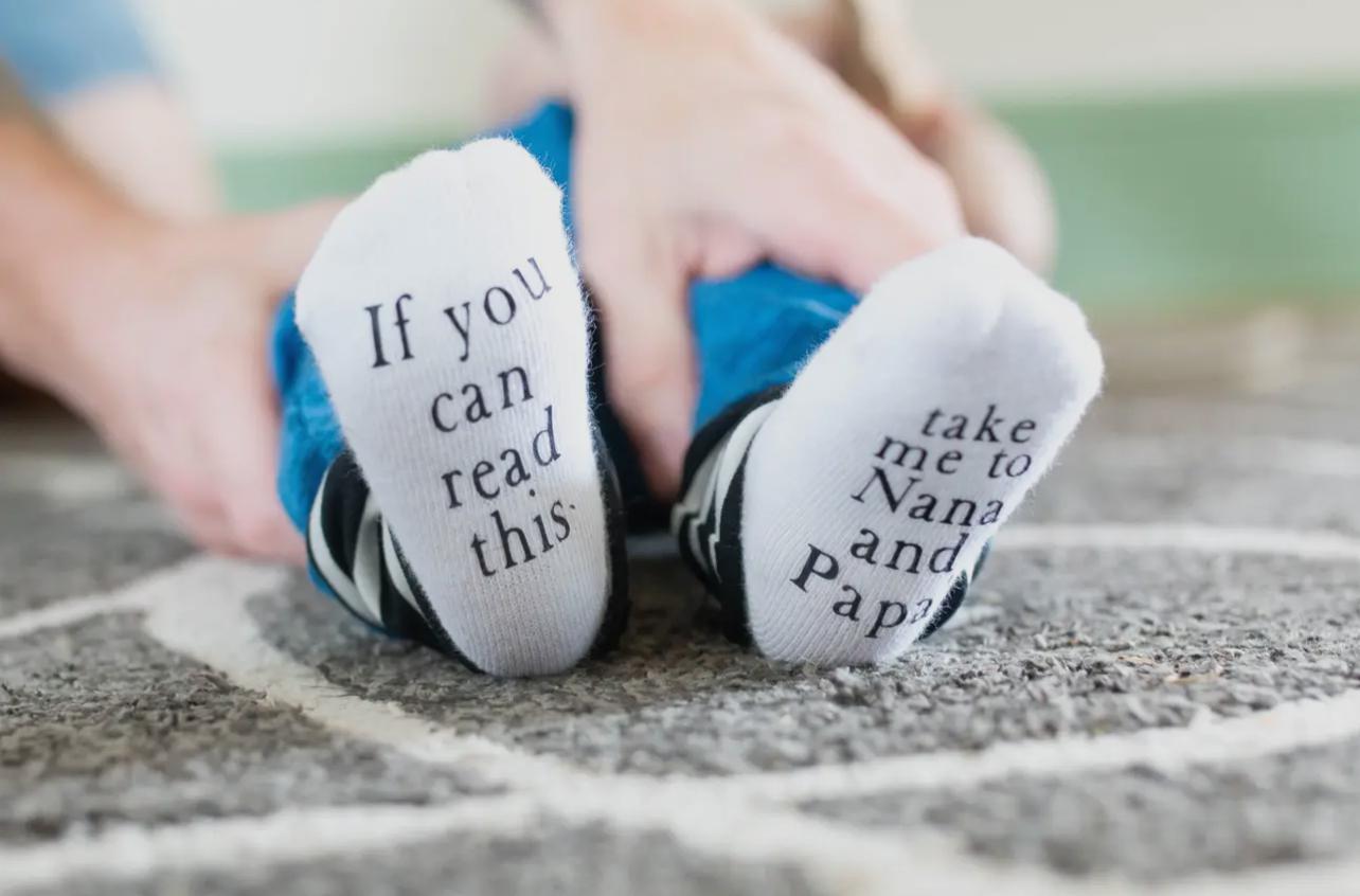 Take me to Nana's and Papa's Socks