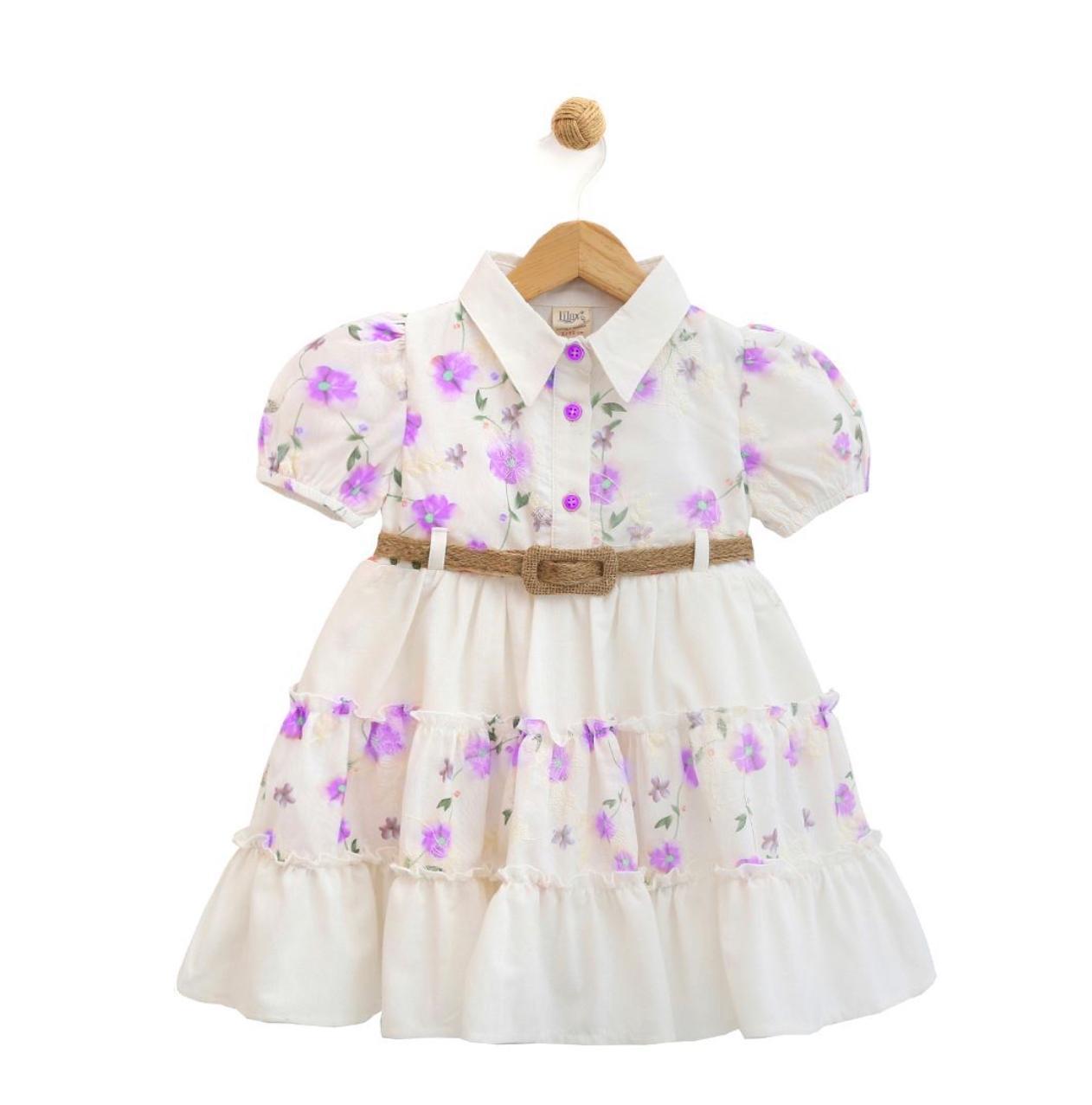 Lilax Belt Pembe Dress