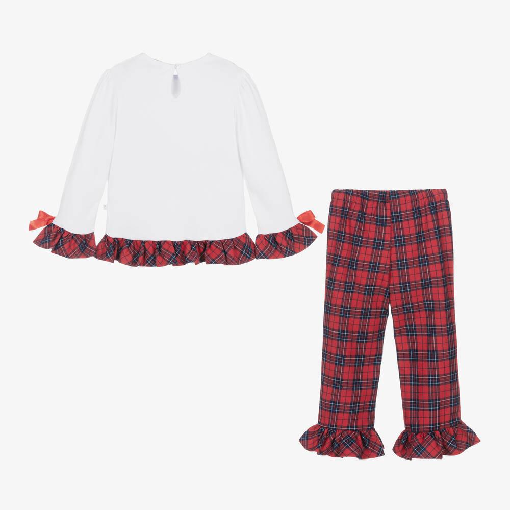 2 Piece Tartan Pj with bow pocket