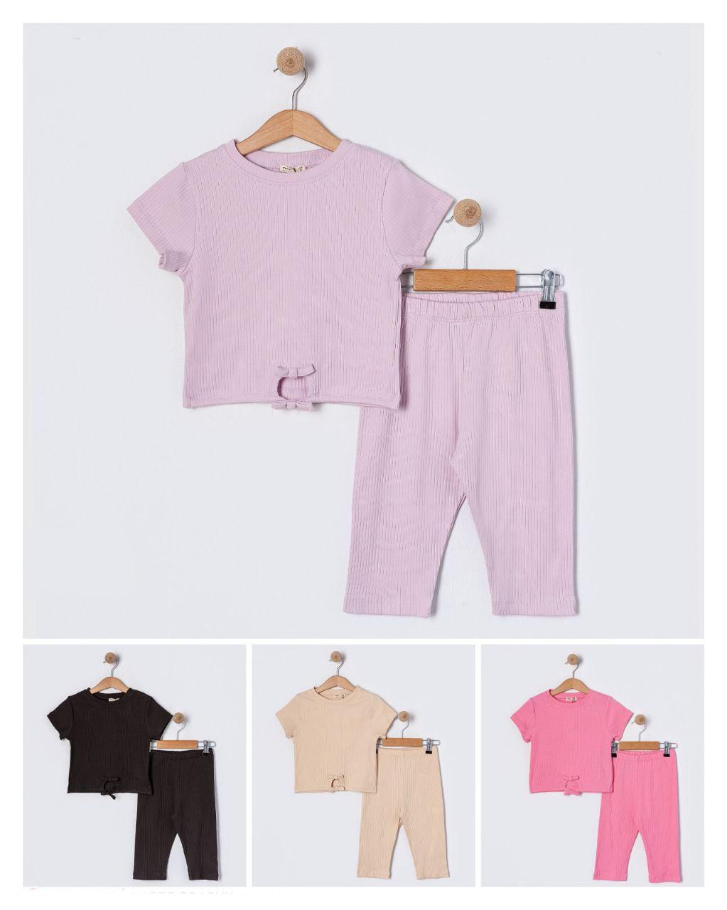 Black 2 Piece Girls Capri Set