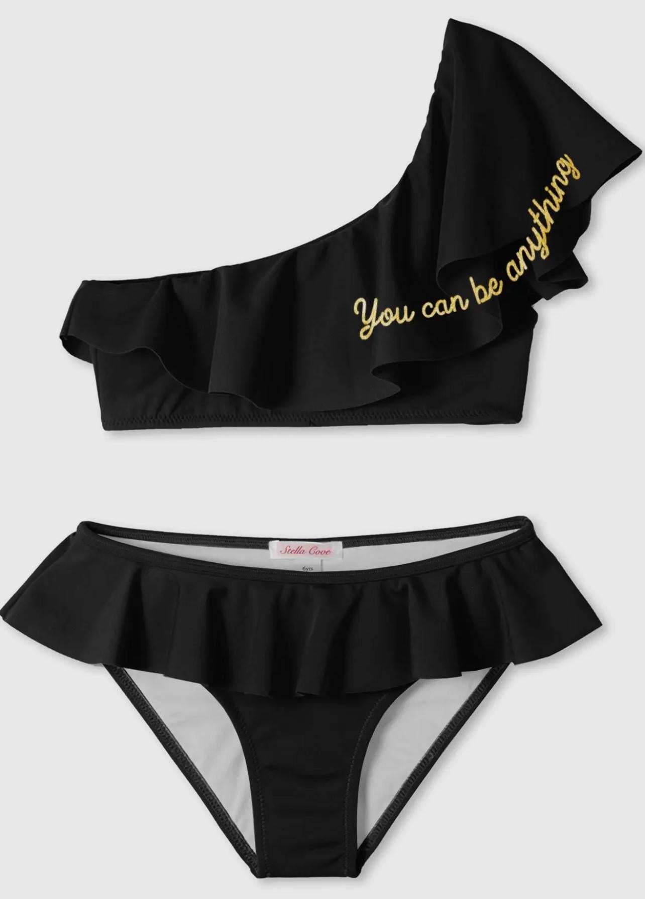 Black Swim 2 Piece Set - You Can Be Anything