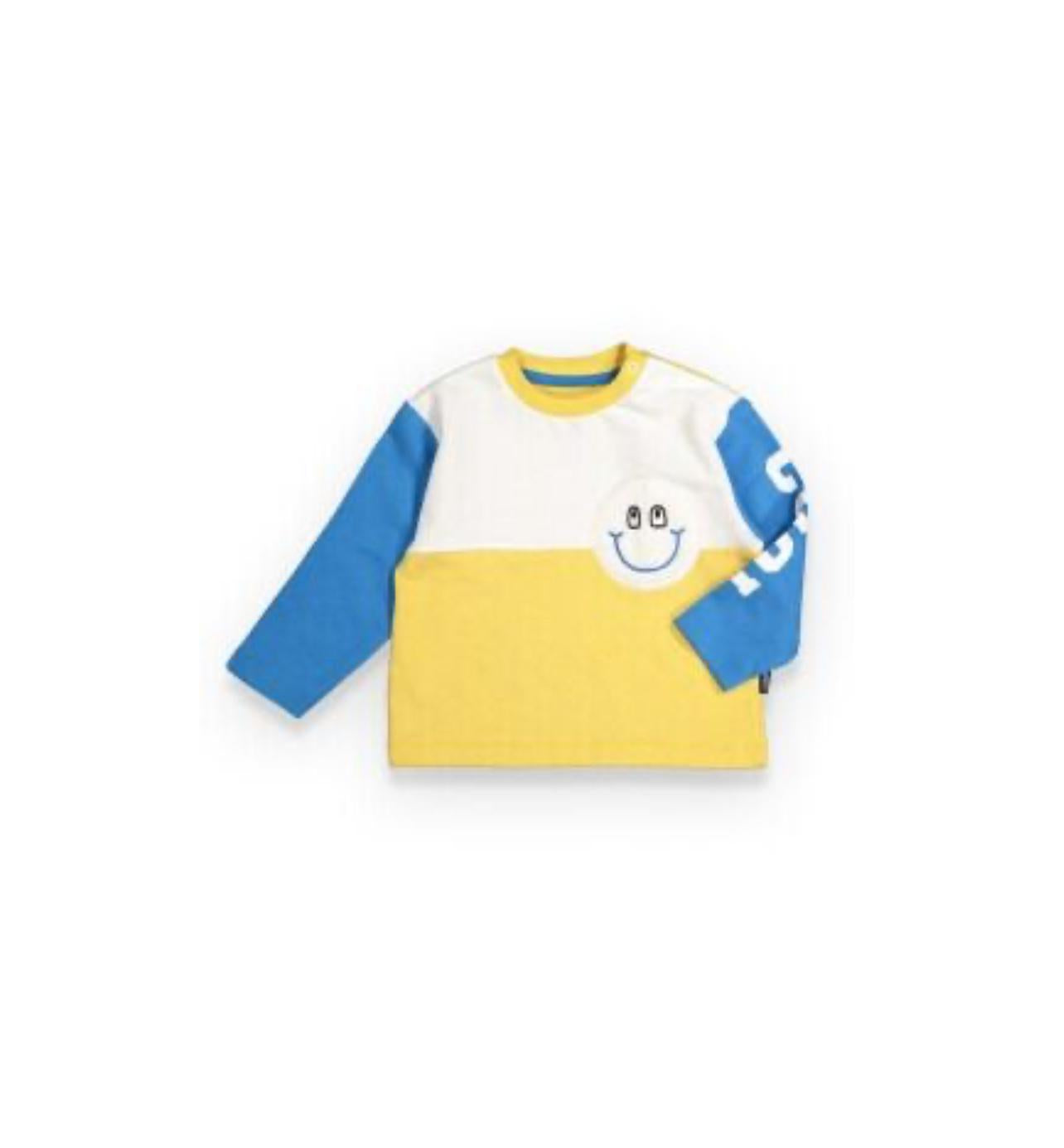 Smiley Longsleeve Yellow Blue
