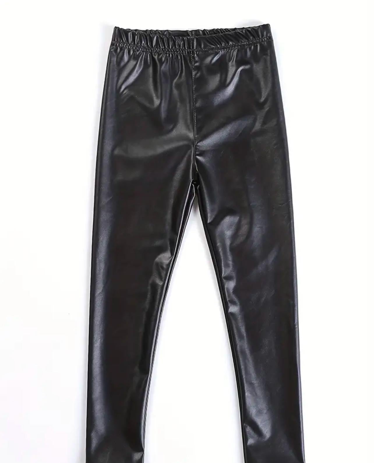 Black Leather Leggings